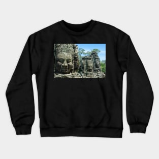 Bayon Faces. Crewneck Sweatshirt